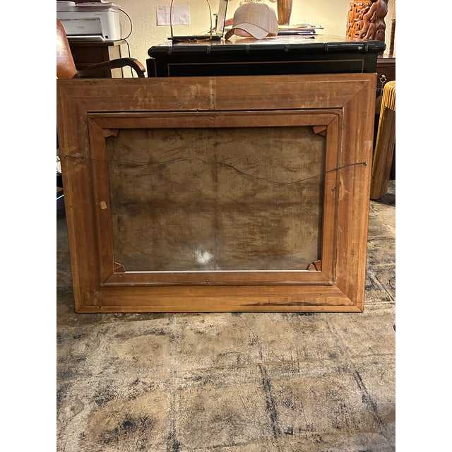 Antique Italian Romantic Baroque Style Painting. For Sale In West Palm - Image 6 of 7
