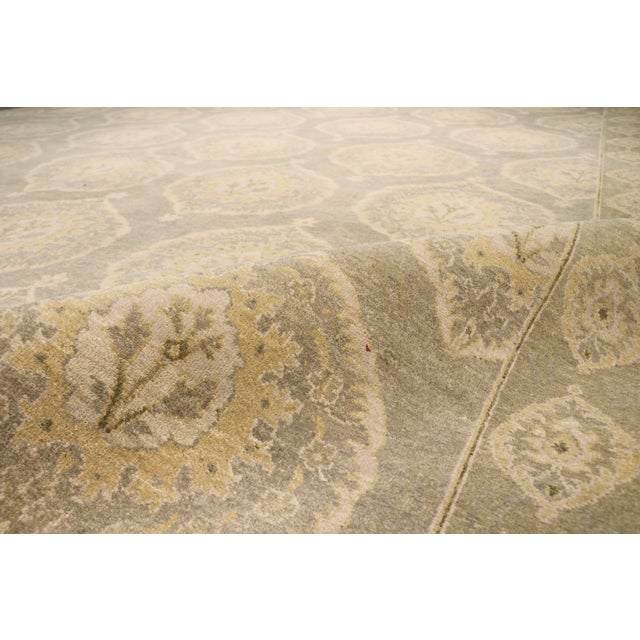 Ottoman Lamb's Wool S. Green Area Rug- 8' 1" X 9'11" For Sale In New York - Image 6 of 6