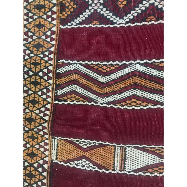 Antique Moroccan Flat Runner For Sale - Image 6 of 15