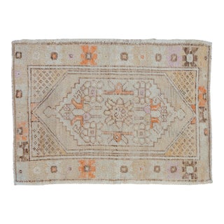 Vintage Distressed Oushak Rug - 2'9" X 3'8" For Sale