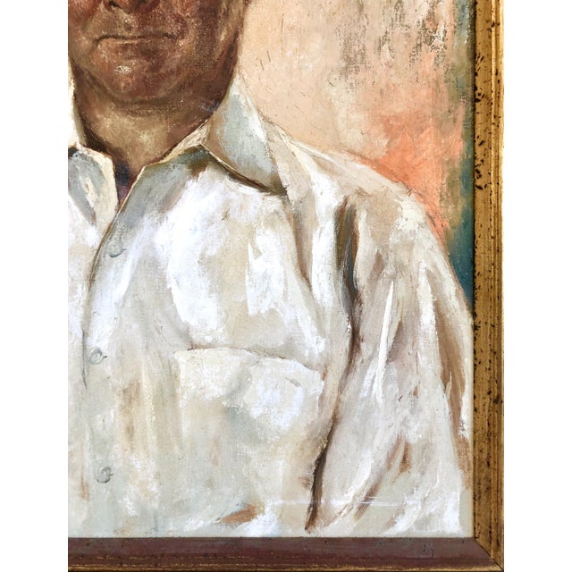 Textile Late 20th-Century Portrait of a New Mexico Man, by Dirk Van Driest For Sale - Image 7 of 10