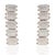 Contemporary 85.1 Ct Natural Moonstone Handcrafted Tennis Necklace With Drop Earrings Set - 3 Pieces For Sale - Image 3 of 15