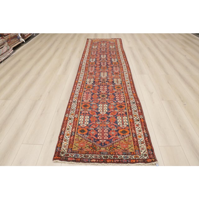 Antique Persian Malayer Rug, 03'03 X 13'01 For Sale - Image 10 of 11