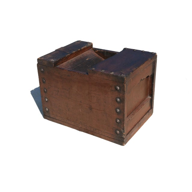 Wood Japanese Antique Merchant's Money Box For Sale - Image 7 of 14