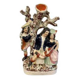 19th Century Staffordshire Flatback Figure, 1860s For Sale