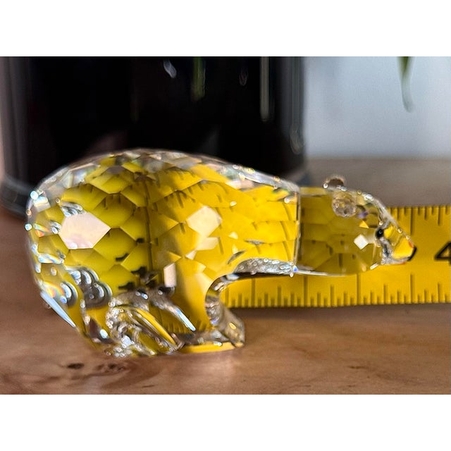 Vintage Swarovski Crystal Polar Bear Figurine For Sale - Image 6 of 9