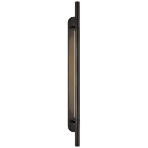 Kelly Wearstler for Visual Comfort Signature Rousseau Large Bracketed Sconce in Bronze with Etched Crystal