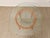 Rustic Vintage Bamboo-Style Orange Round Dining Table With Glass Top For Sale - Image 3 of 10