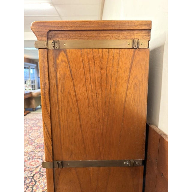 English Corner Bookcase from Globe Wernicke For Sale - Image 6 of 18