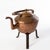Farmhouse Antique Dovetailed Copper Kettle and Iron Trivet For Sale - Image 3 of 9