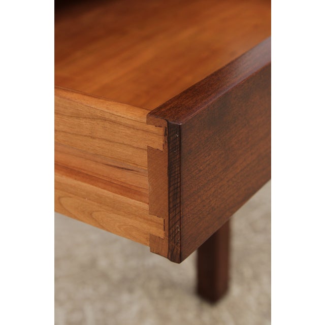 Wood Pair of Stickley Metropolitan Cherry 1 Drawer Nightstands For Sale - Image 7 of 15