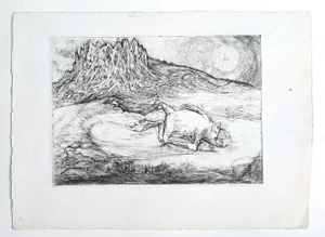Marcel Guillard, Frog, Etching, 20th Century