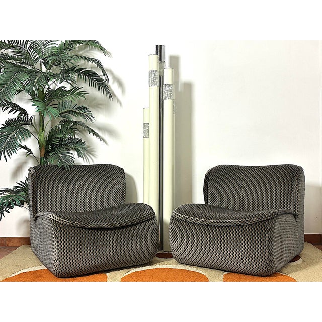 Mid-Century Modern Calida Lounge Chairs by Architect Giudici for Coim, 1970s, Set of 2 For Sale - Image 3 of 17