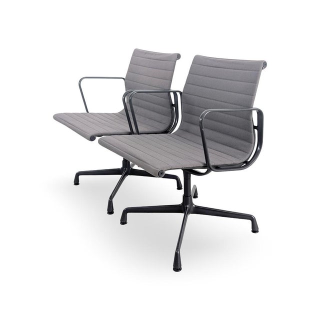 Postmodern Grey EA 107 Desk Chair by Charles & Ray Eames for Vitra For Sale - Image 3 of 13