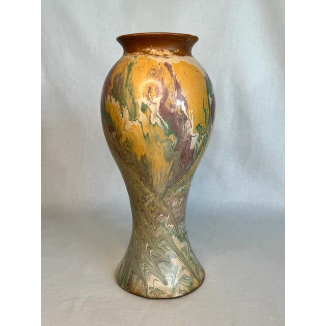 Abstract Modern Marbled Ceramic Peruvian Vase For Sale In Houston - Image 6 of 12