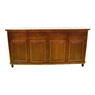 Wooden Sideboard with Four Doors and Four Drawers For Sale
