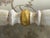 Pair of Italian Neoclassical Curule Stools W/ Fortuny Upholstery For Sale - Image 4 of 17