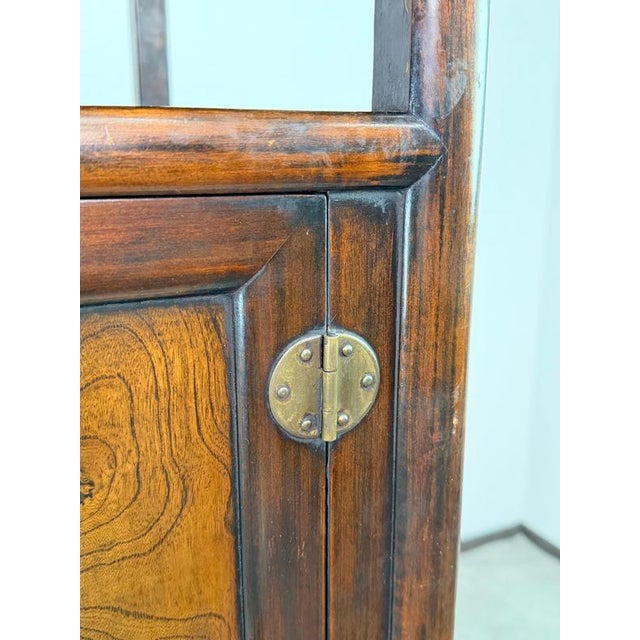 Brown Korean Sabang-Takja / Samchung-Jang Double-Tier Cabinet, 1920s For Sale - Image 8 of 18