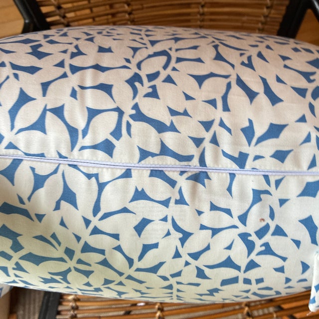 Plush Adorable Pillows With Bow Ties Stroheim Mathilda Blue For Sale - Image 4 of 6