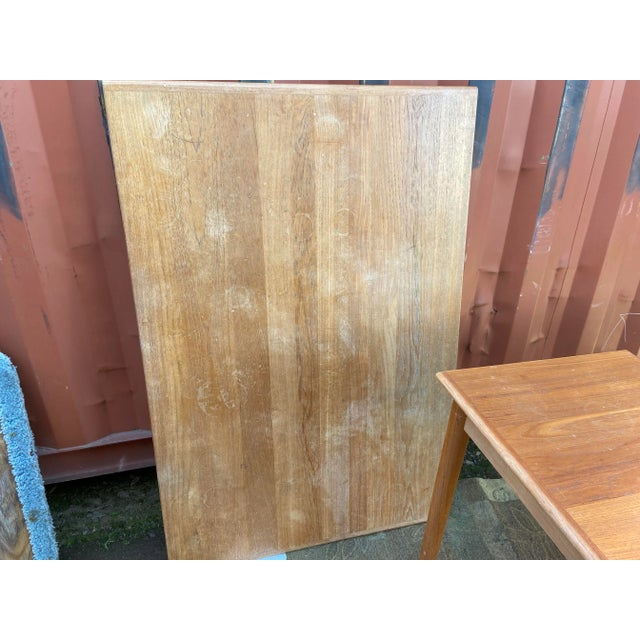 1970s Ansager Mobler Mid Century Modern Teak Expanding Table For Sale - Image 10 of 12