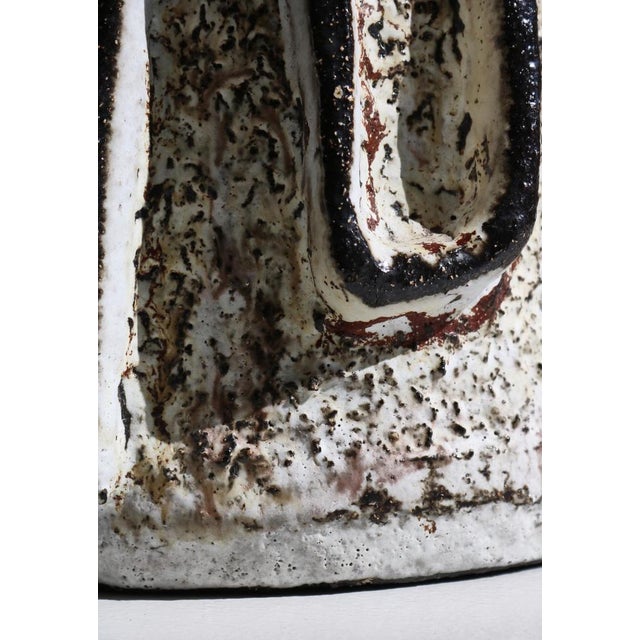 Large Scandinavian Modern Stoneware Table Lamp from Henri Keramik, Denmark, 1960s For Sale - Image 11 of 14