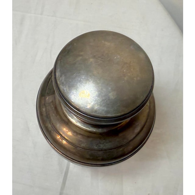 Vintage Handmade Saint Louis Cut Crystal Silver Plate Cocktail Drink Shaker Bar For Sale - Image 12 of 15
