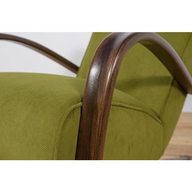 Wood Model H-269 Lounge Chair by Jindřich Halabala for Up Závody, 1930s For Sale - Image 7 of 14