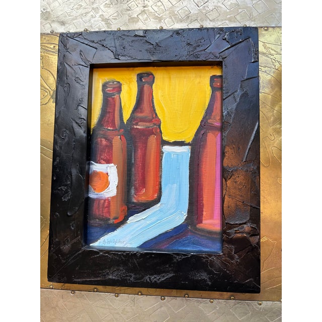 Mark Leichliter Oil Painting on Board, Signed & Framed, 2000’s For Sale - Image 13 of 14