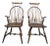 Antique Windsor Bow Back Spindle Armchairs - Pair For Sale