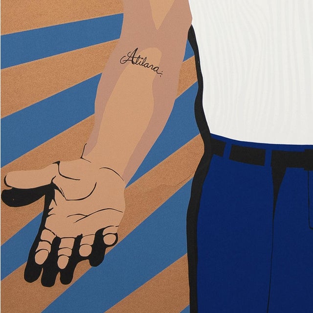 Paper 'Veterano' by Lawrence Colacion, 1995, Chicano Art, Xicano, Los Angeles, Lacma, Self Help Graphics & Art For Sale - Image 7 of 10