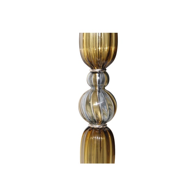 1950s Alfredo Barbini Attr. Filigrana Murano Glass Lamps, a Pair For Sale - Image 5 of 7