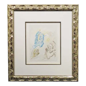 1960s Salvador Dali the Divine Comedy Paradise #26 Woodblock Art Print