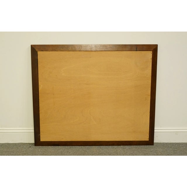 Late 20th Century Vintage Solid Cherry Traditional Style 39" Dresser / Wall Mirror For Sale - Image 5 of 5