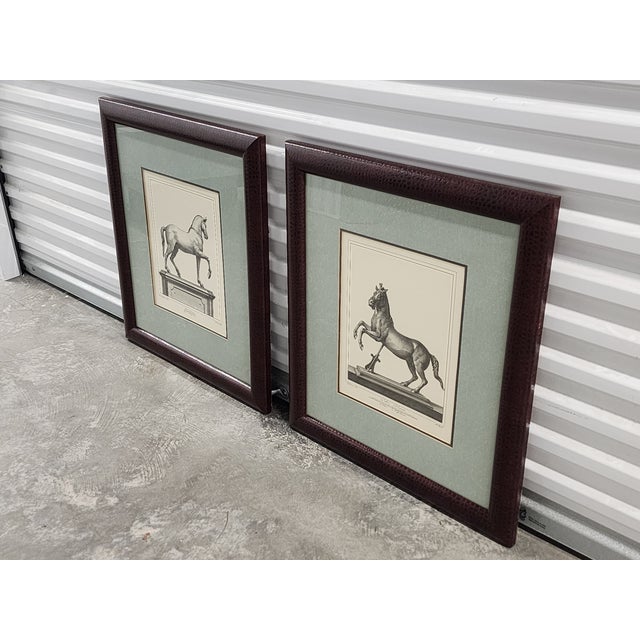 Vintage Carlo Noli Equestrian Etchings Framed Prints - A Pair For Sale - Image 4 of 12