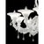 Contemporary White Venetian Ca Rezzonico Murano Glass Chandelier with Clear Glass Drops by Simoeng for Simoeng For Sale - Image 3 of 7