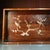 Vintage Huanghuali Wood Tray With Mother-of-Pearl Birds For Sale - Image 4 of 9