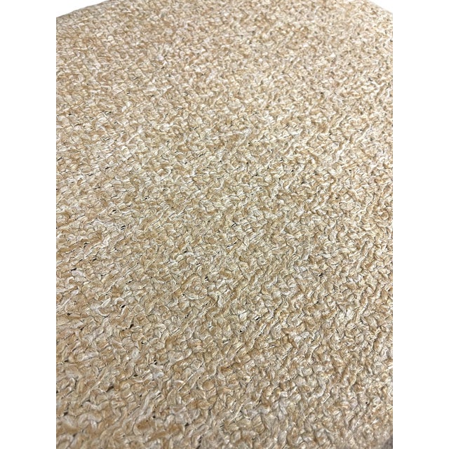 Vintage Mid-Century Modern Dining Chair With Textured Upholstered Seat For Sale - Image 11 of 11