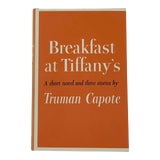 Image of Breakfast at Tiffany's a Short Novel and Three Stories Truman Capote 1958 Book For Sale