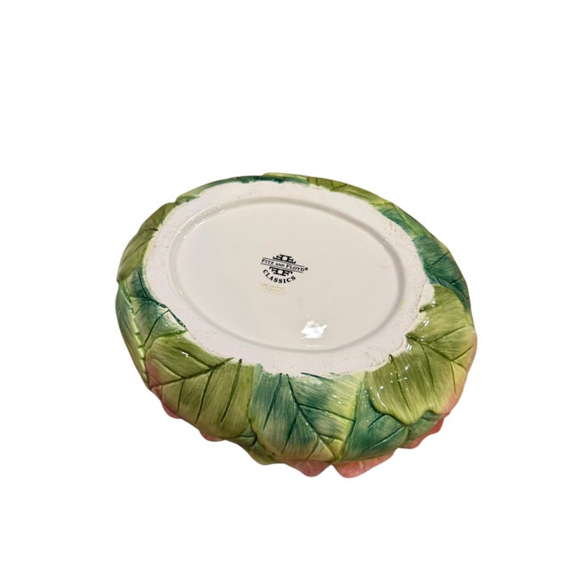 1990s Rabbit Fitz & Floyd "Le Lapin" Large Oval Covered Vegetable Bowl For Sale - Image 5 of 10