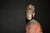Red Antique Chinese Figure Ming Official Scholar Hand Painted Wood Statue For Sale - Image 8 of 18