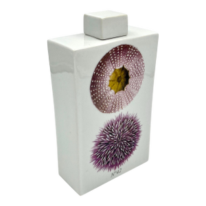 Vintage Fabienne Jouvin Paris Sea Urchins Vase With Lid