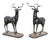 Skyfall Cast Iron Stag Gate Sculptures, Set of 2 For Sale