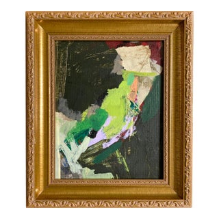 "New Grass Along the Bluff" 2025 Framed Painting by Jessalin Beutler For Sale