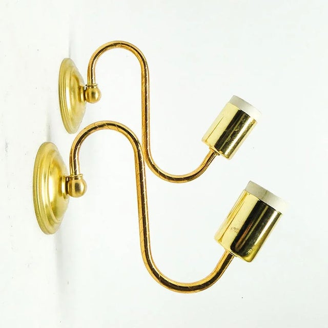 Metal Minimalist Wall Lamp, Poland, 1980s, Set of 2 For Sale - Image 7 of 7