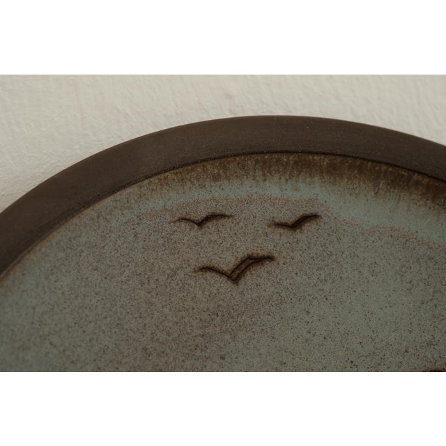 Ceramic Mid-Century Danish Ceramic Wall Plate, 1960s For Sale - Image 7 of 10