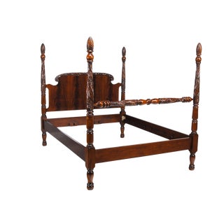 Niagara Furniture King Size Mahogany Poster Bedframe For Sale