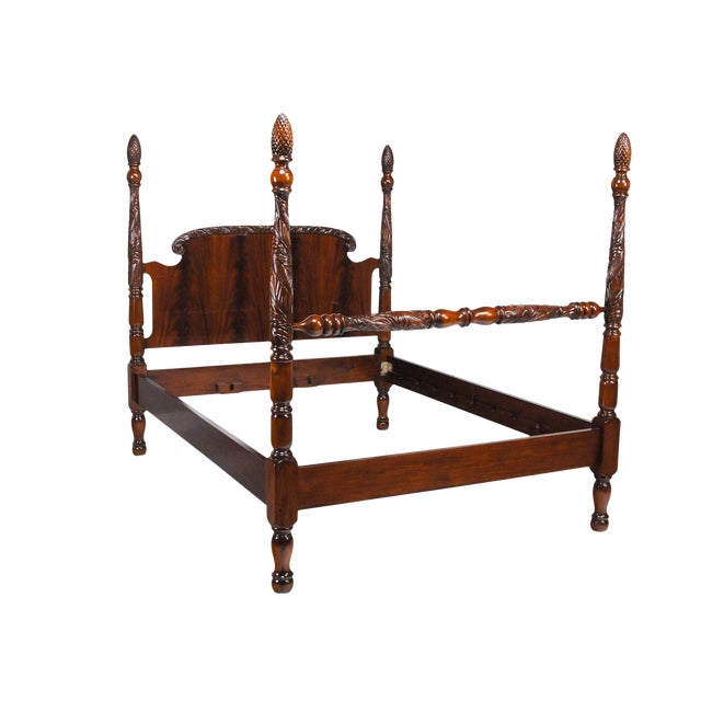Niagara Furniture King Size Mahogany Poster Bedframe For Sale