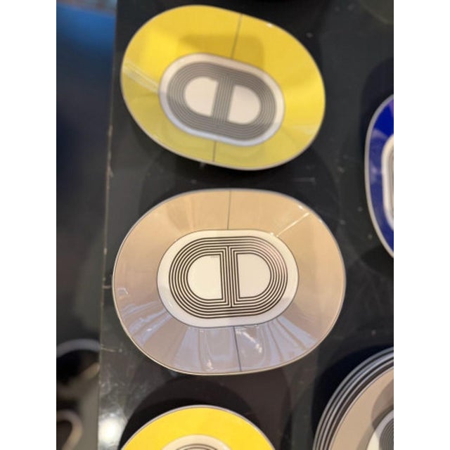 Ceramic Rallye 24 Service Plates by Hermès, 2013, Set of 19 For Sale - Image 7 of 9