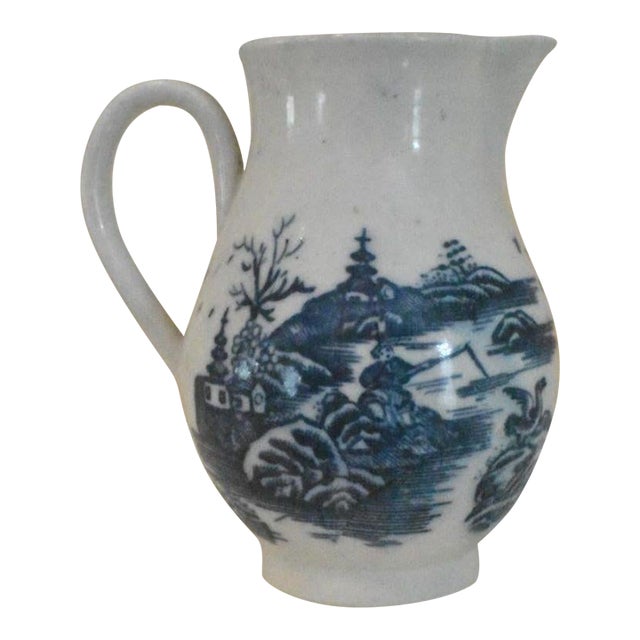 18th Century Salopian Porcelain Creamer For Sale