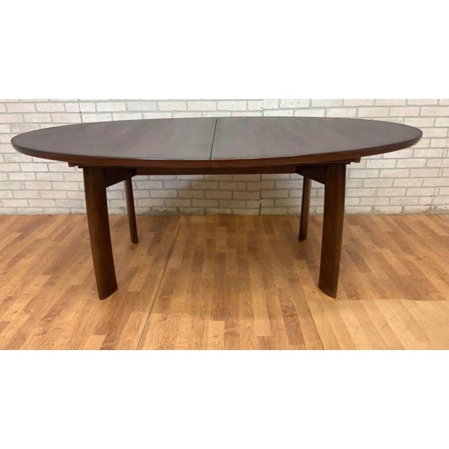 Mid 20th Century Mid Century Modern Skovby Rosewood Oval Dining Table For Sale - Image 5 of 10